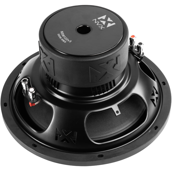 NSW122 Version 3 (NSW122v3) 1000W Peak (500W RMS) N-Series v3 12" Dual 2-Ohm Subwoofer