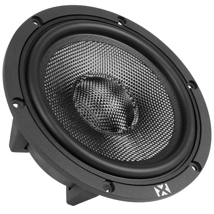 XQS653KIT 700W Peak (350W RMS) 6.5" X-Series 3-Way Component Speaker System with Carbon Fiber Cones and 30mm Silk Dome Tweeters