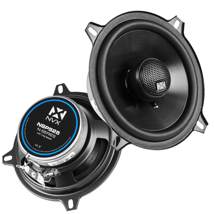 NSP525 240W Peak (160W RMS) 5.25" N-Series 2-Way Coaxial Car Speakers with 20mm Silk Dome Tweeters