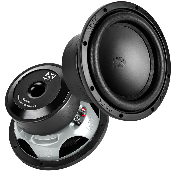 VSW82v2 500W Peak (250W RMS) 8" VS-Series v2 Dual 2-Ohm Subwoofer (Closeout Sale)