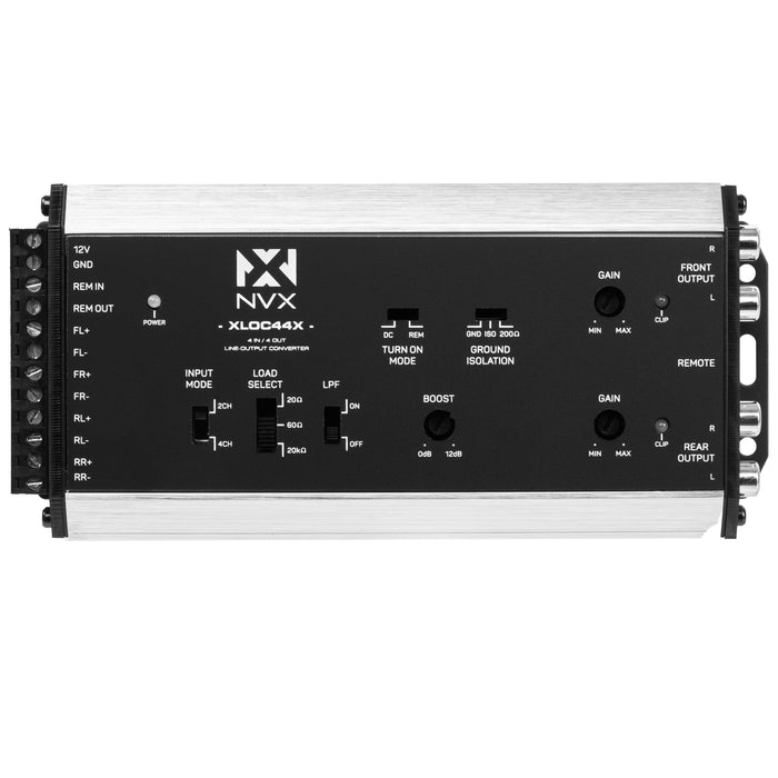 XLOC44X 4 inputs / 4 outputs High Voltage Active Line Output Converter with Impedance Matching and Remote Level Control